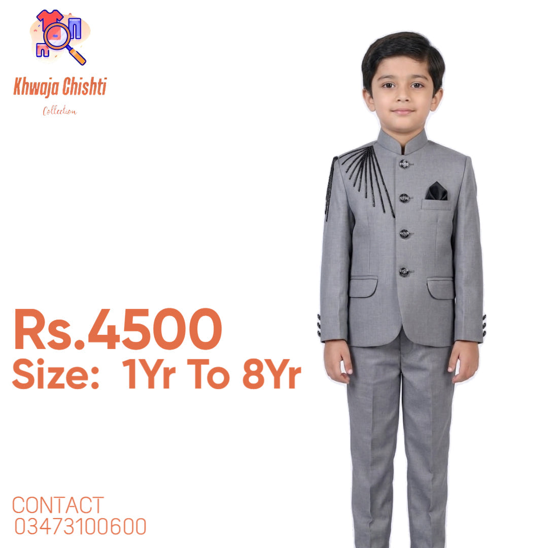 ✨ Premium Grey Prince Suit Set ✨