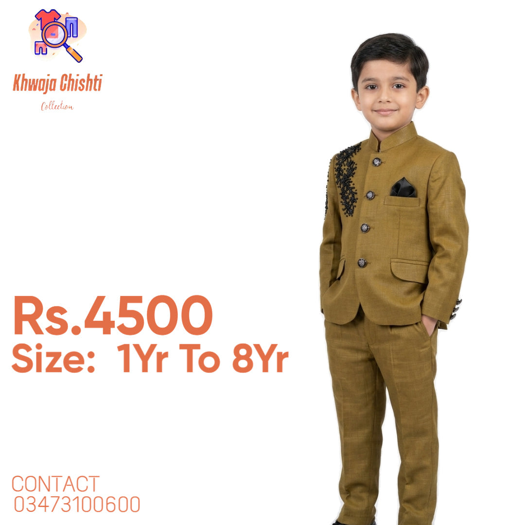 ✨Premium Olive-Mustard Prince Suit ✨