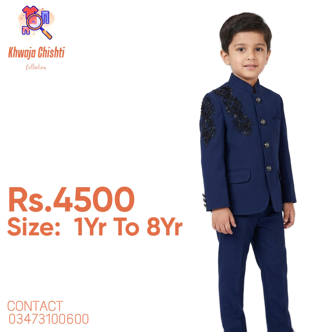 ✨ New Arrival: Premium Navy Blue Prince Suit ✨