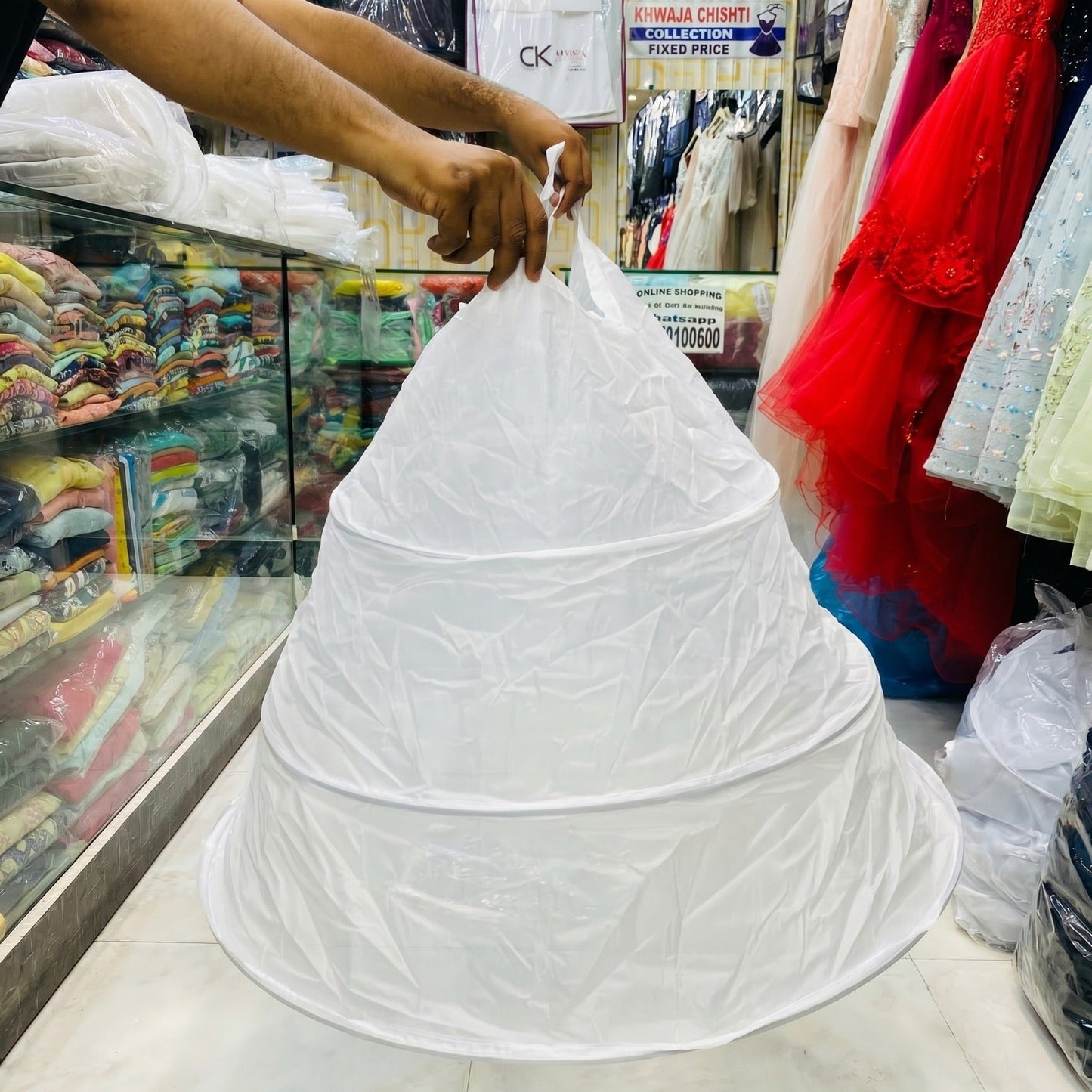 Cancan Skirt for Lehenga, Maxi & Frock | 3 Fiber Ring Petticoat | Multi-Layer Crinoline | Bridal Ghagra Underlayer | Adjustable Waist | All Sizes | Volume & Flare