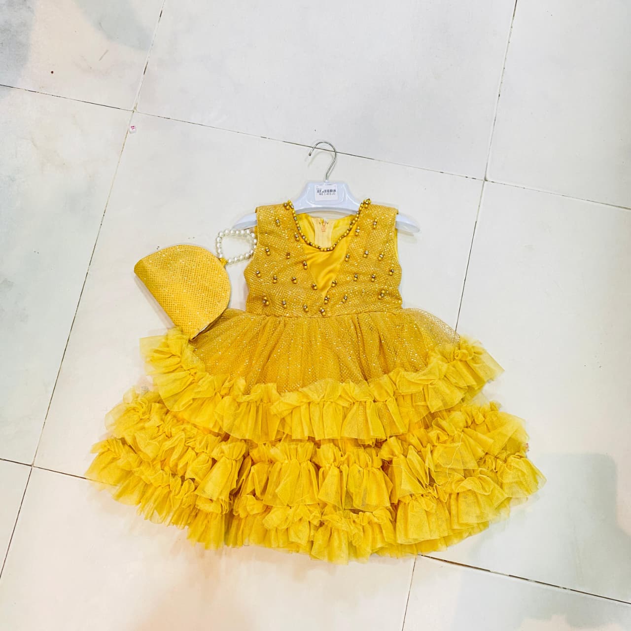 π Golden Sunshine Tiered Party Frock π1yr to 4yr