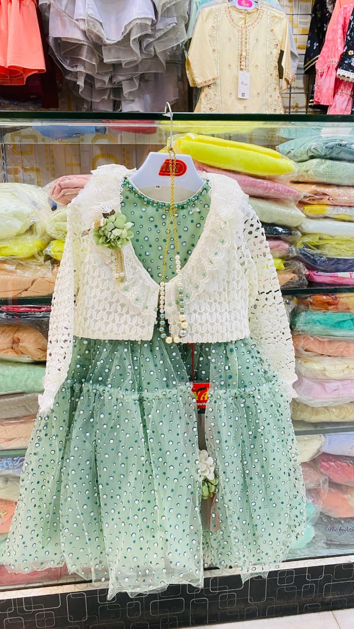 π Mint Elegance Shrug & Gown Set π1yr to 8yr