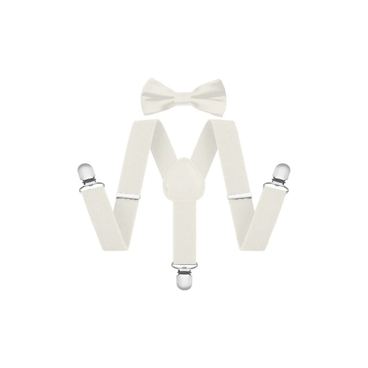 Kids Boys Suspender & Bow Tie Set | Adjustable Elastic Braces | Birthday Wedding Party Formal Wear | Baby Boy Accessories | Age 1 to 10 Year