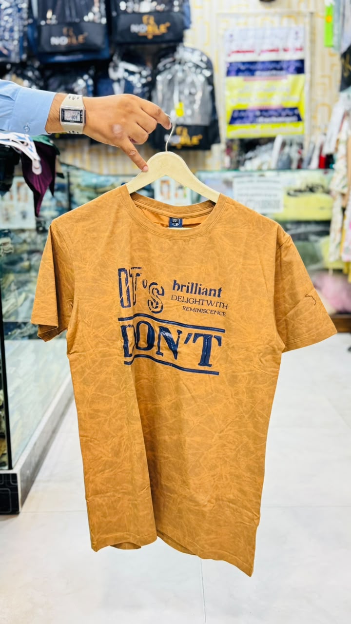 Boys’ Mustard Yellow Graphic Printed T-Shirt 7YR TO 15YR